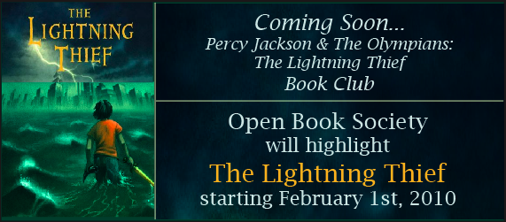 OBS PRESENTS 'PERCY JACKSON & THE OLYMPIANS: THE LIGHTNING THIEF' BOOK CLUB  – Book Reviews | Open Book Society